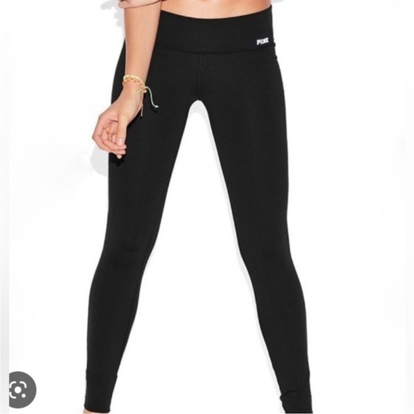 PINK Victoria's Secret Pants - GUC PINK Victoria’s Secret Black Ultimate Leggings Small